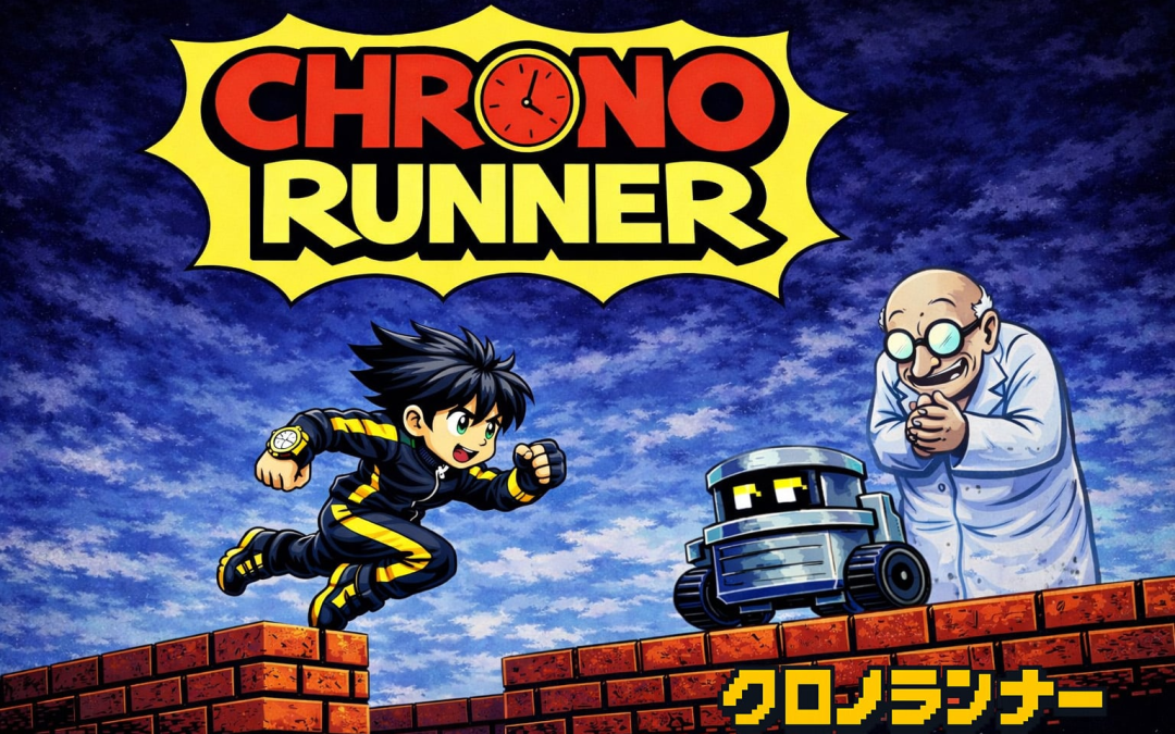Chrono Runner gioco MSXDev2025 di Associazione MSX Italia